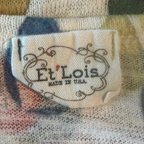 Et’ Lois Colorful Top Sz. S - Picture 6 of 7